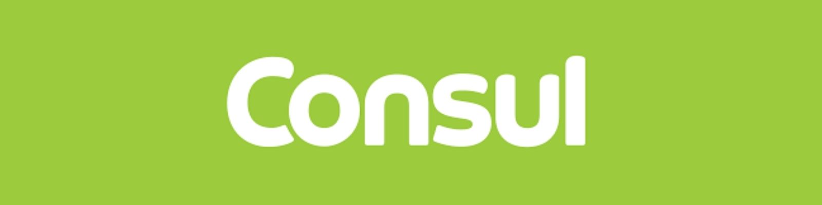 Logomarca Consul com fundo verde